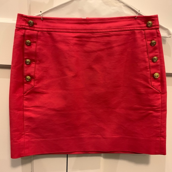 J crew red mini sailor skirt - Picture 1 of 5
